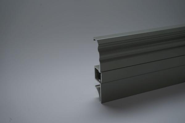 KuPro Aluminiumfussleiste grau/grau